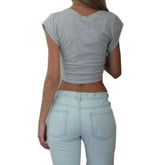 Kaamastra Casual Sleeveless Lady Crop Top